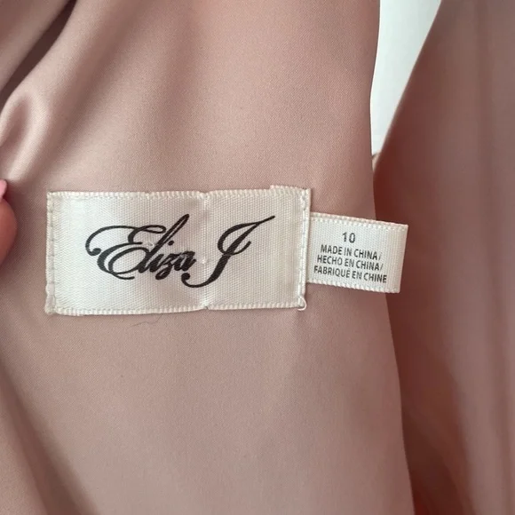 Eliza J | Halter Neck Floral Print Chiffon Sleeveless Side Slit Cascade Ruffle - Picture 9 of 11